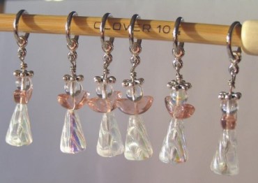 Stitch Markers - Beaded Angels